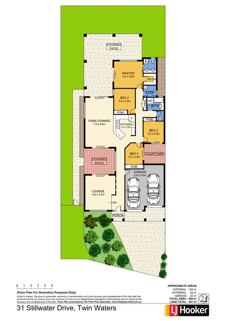 Floorplan of Homely house listing, 31 Stillwater Drive, Twin Waters QLD 4564