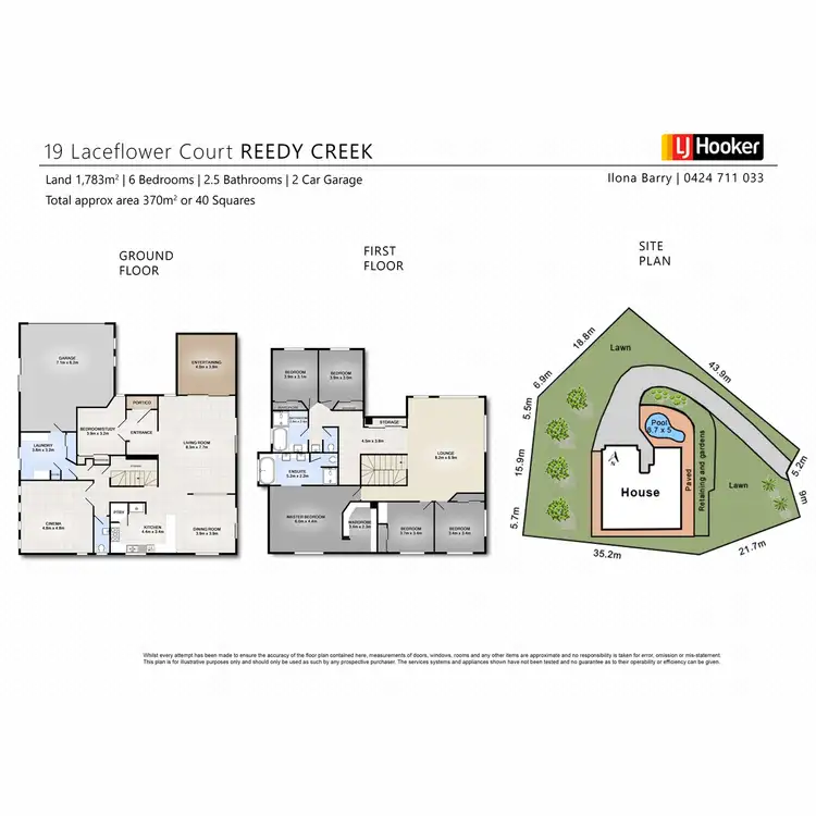 Floorplan of Homely house listing, 19 Laceflower Court, Reedy Creek QLD 4227
