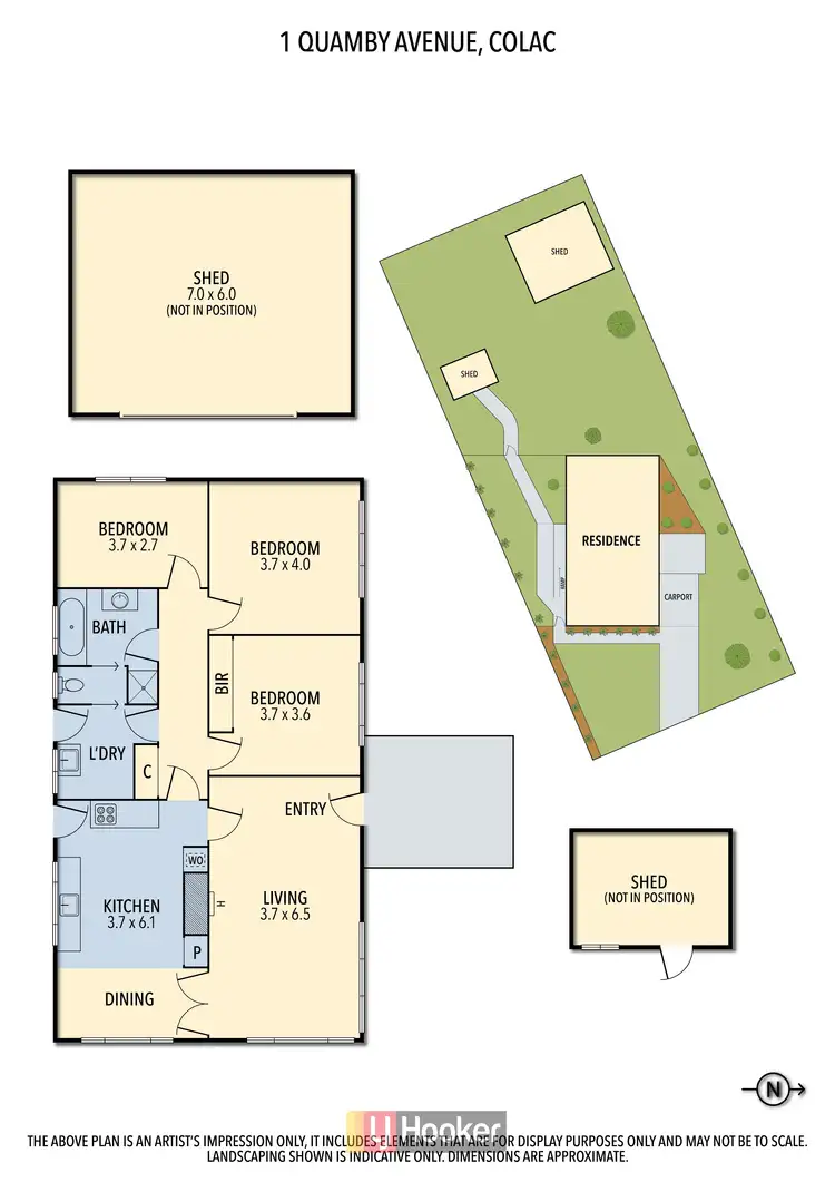 Floorplan of Homely house listing, 1 Quamby Avenue, Colac VIC 3250