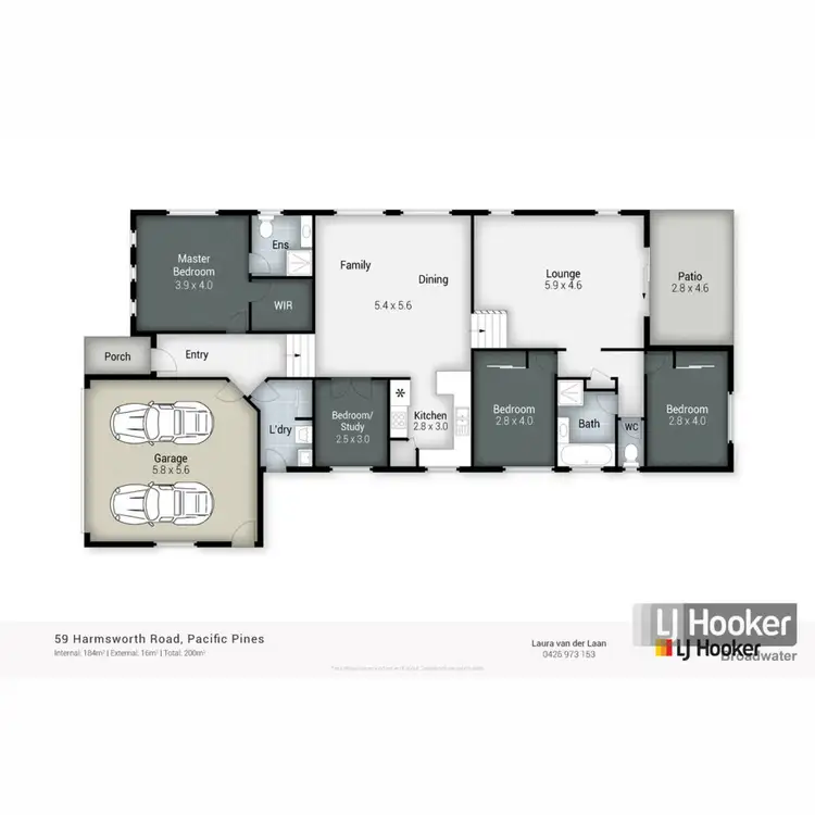 Floorplan of Homely house listing, 59 Harmsworth Road, Pacific Pines QLD 4211
