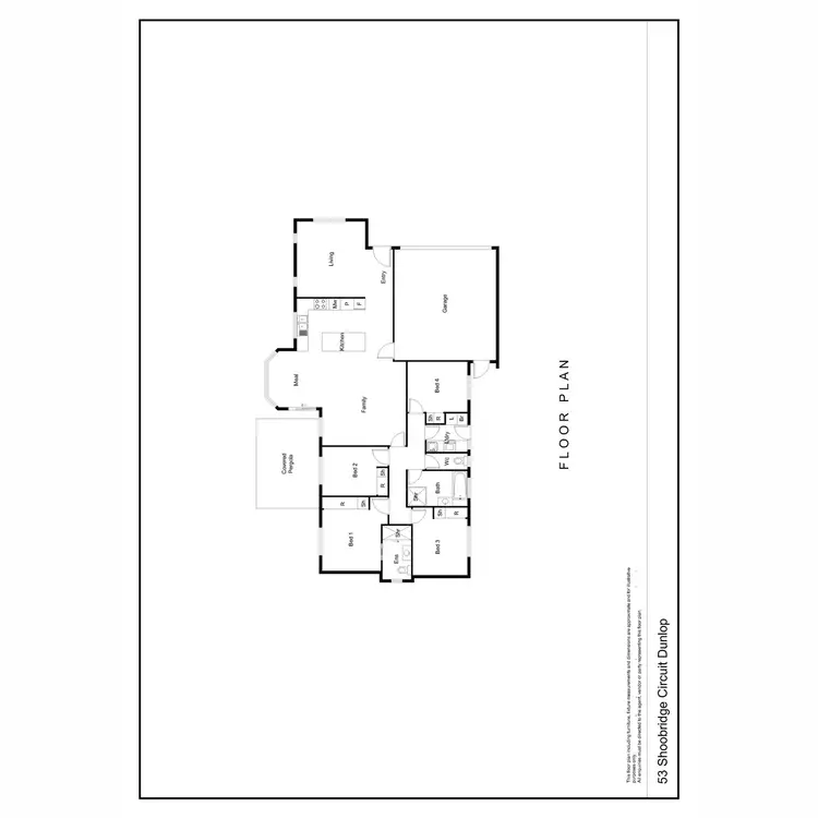 Floorplan of Homely house listing, 53 Shoobridge Circuit, Dunlop ACT 2615