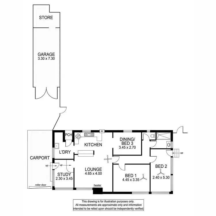 Floorplan of Homely house listing, 28 Sutton Avenue, Seacombe Gardens SA 5047
