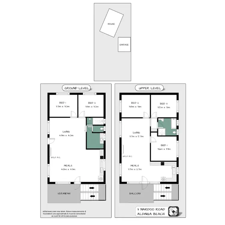 Floorplan of Homely house listing, 3 Nardoo Road, Aldinga Beach SA 5173