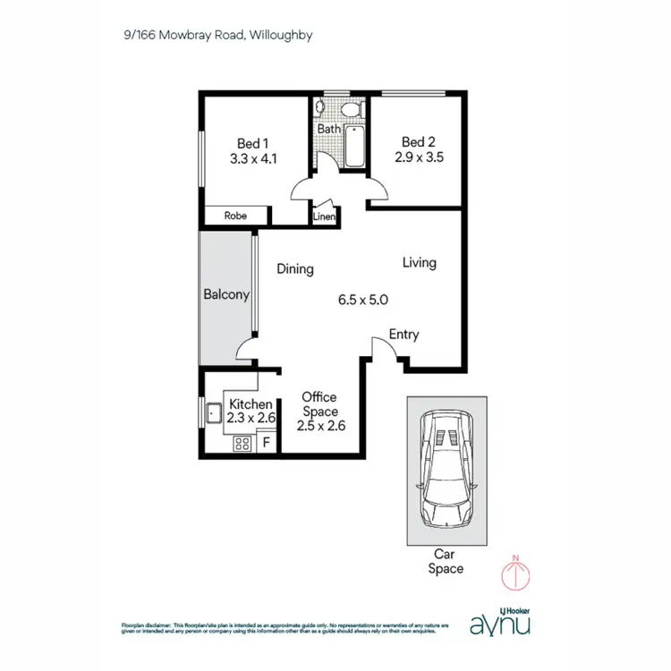 Floorplan of Homely apartment listing, 9/166 Mowbray Road, Willoughby NSW 2068