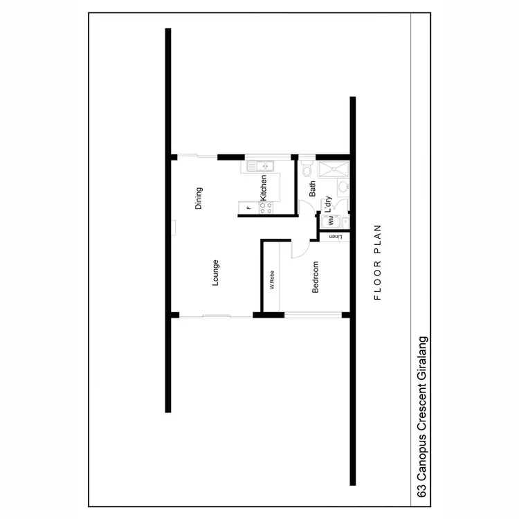 Floorplan of Homely townhouse listing, 63 Canopus Crescent, Giralang ACT 2617
