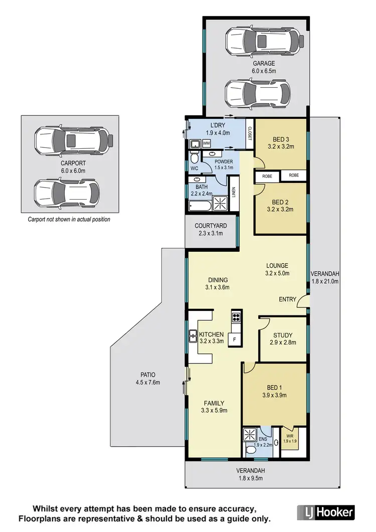 Floorplan of Homely house listing, 1 Oxford Crescent, Bridgeman Downs QLD 4035