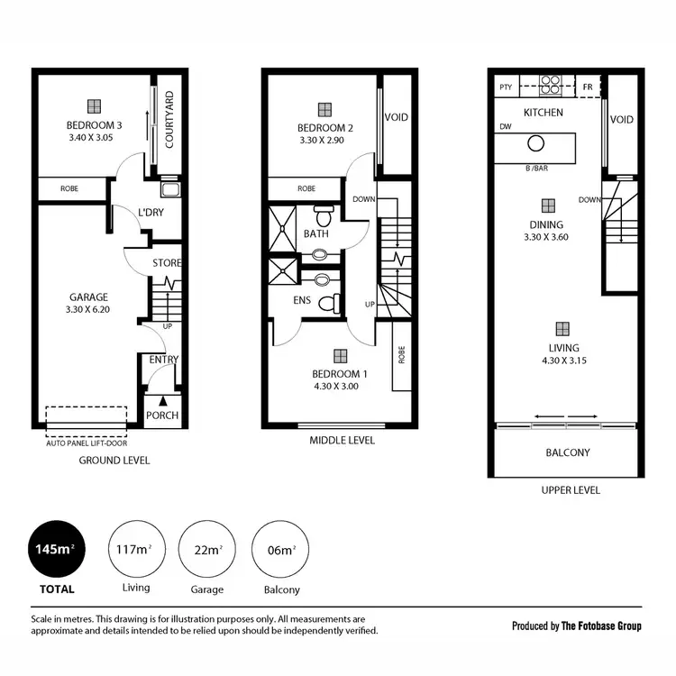 Floorplan of Homely townhouse listing, 1/15 Colby Place, Adelaide SA 5000