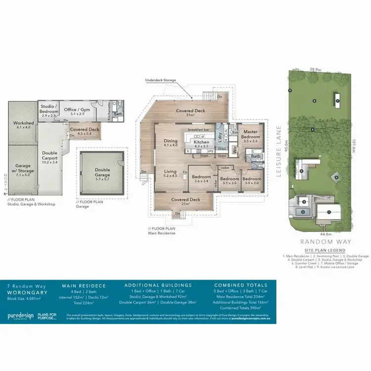 Floorplan of Homely house listing, 7 Random Way, Worongary QLD 4213