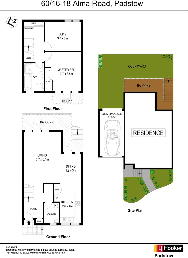 Floorplan of Homely townhouse listing, 60/16-18 Alma Road, Padstow NSW 2211