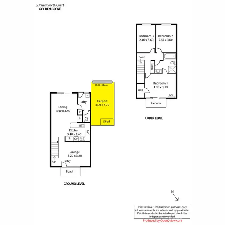 Floorplan of Homely house listing, 5/7 Wentworth Court, Golden Grove SA 5125