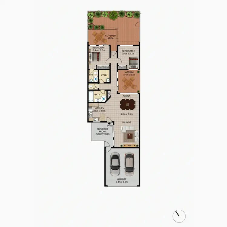 Floorplan of Homely townhouse listing, 26/51 Musgrave Street, Yarralumla ACT 2600