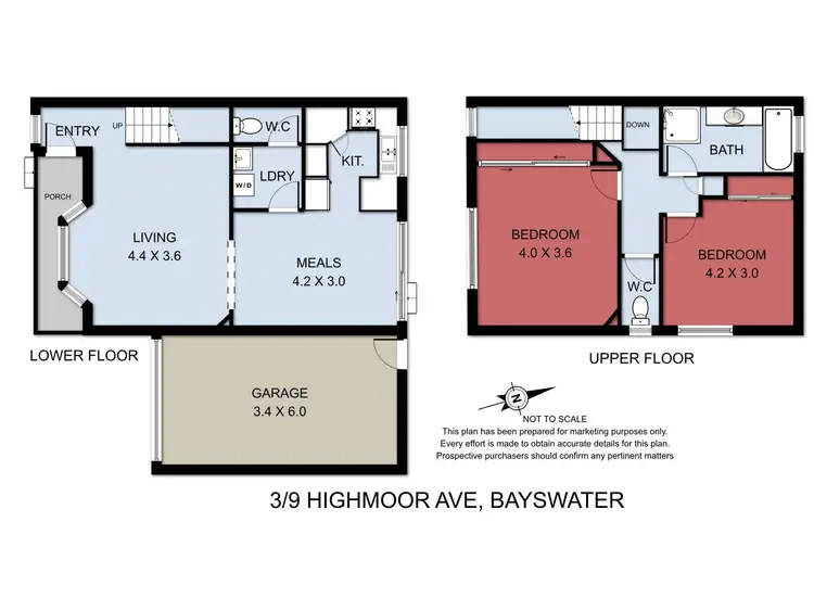 Floorplan of Homely townhouse listing, 3/9 Highmoor Avenue, Bayswater VIC 3153