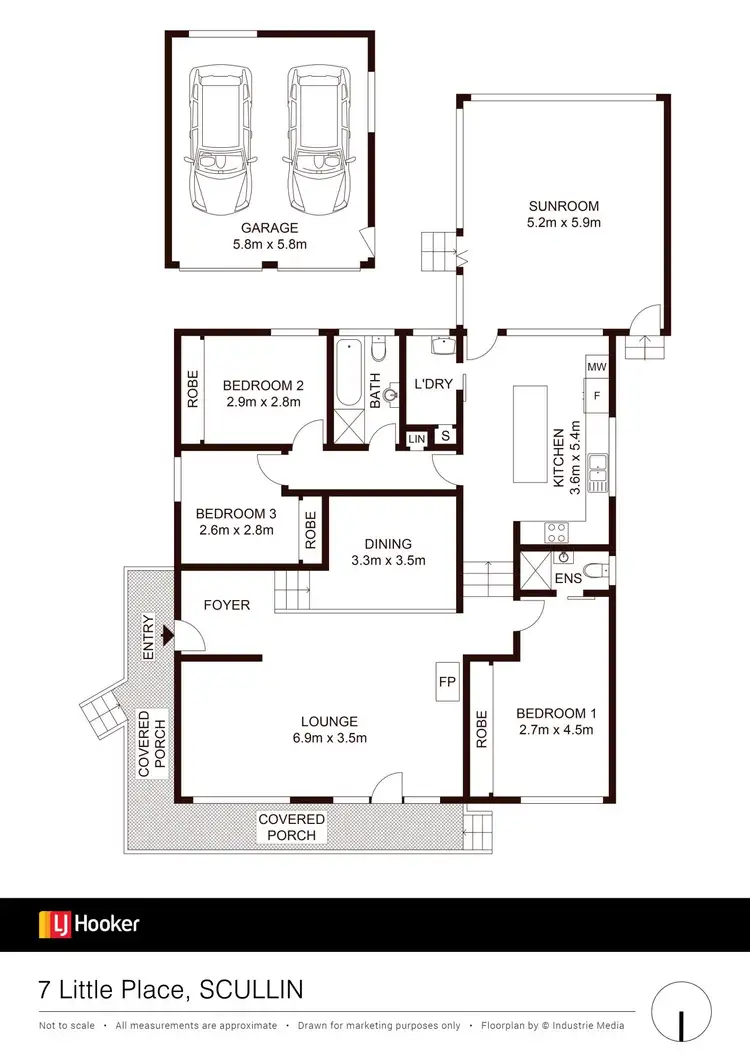 Floorplan of Homely house listing, 7 Little Place, Scullin ACT 2614