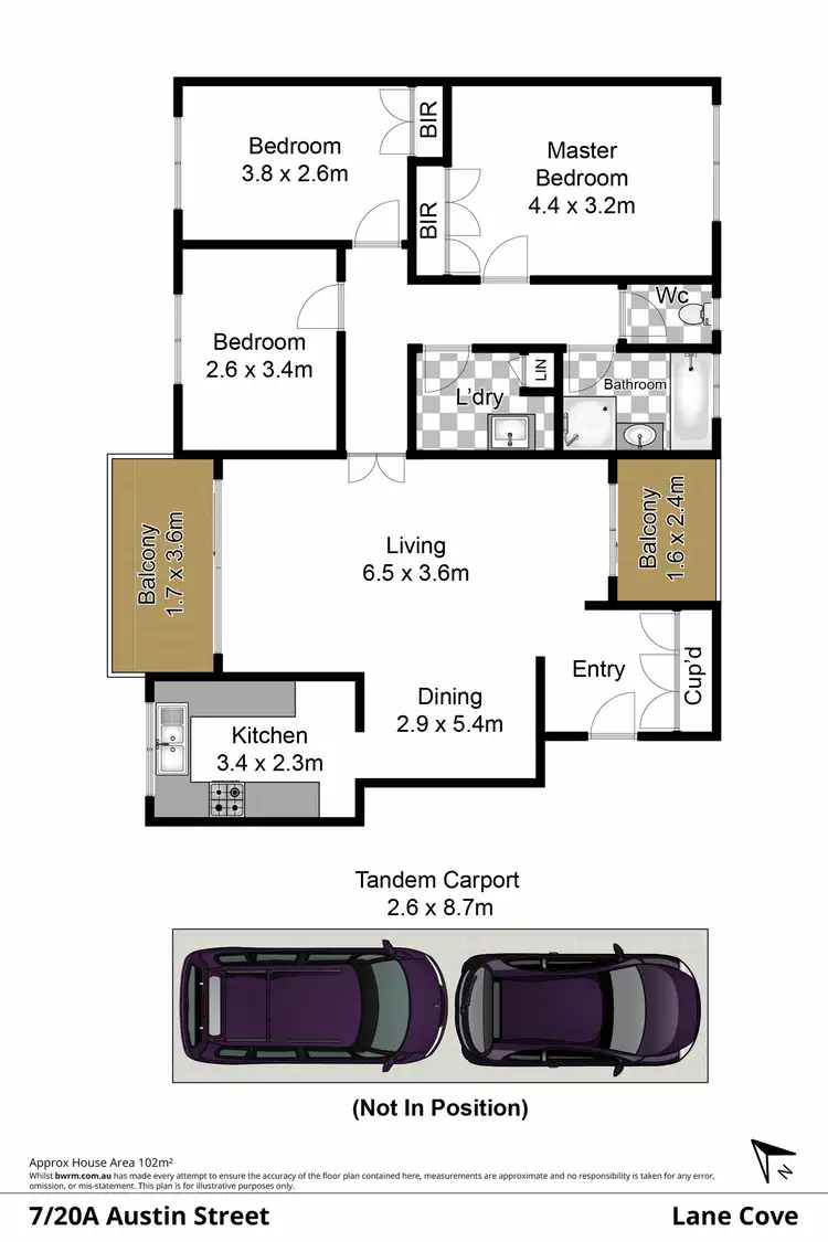 Floorplan of Homely unit listing, 7/20A Austin Street, Lane Cove NSW 2066