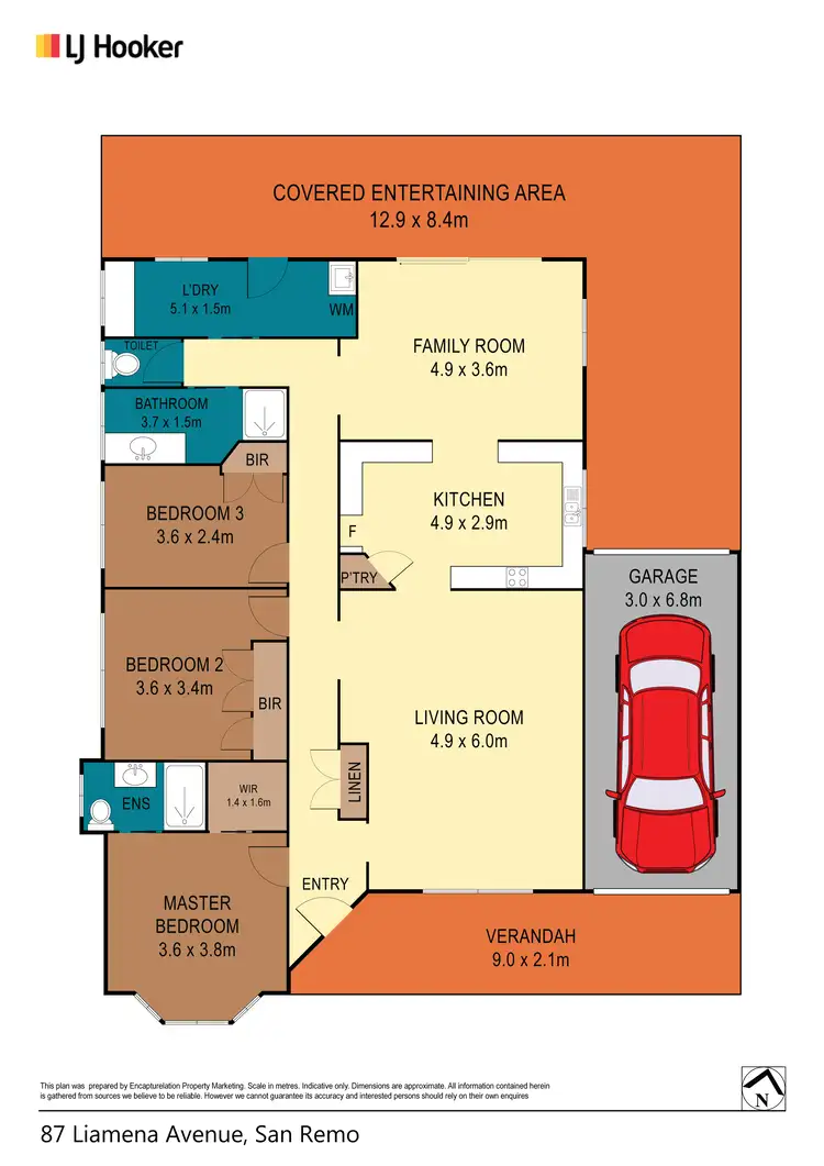 Floorplan of Homely house listing, 87 Liamena Avenue, San Remo NSW 2262