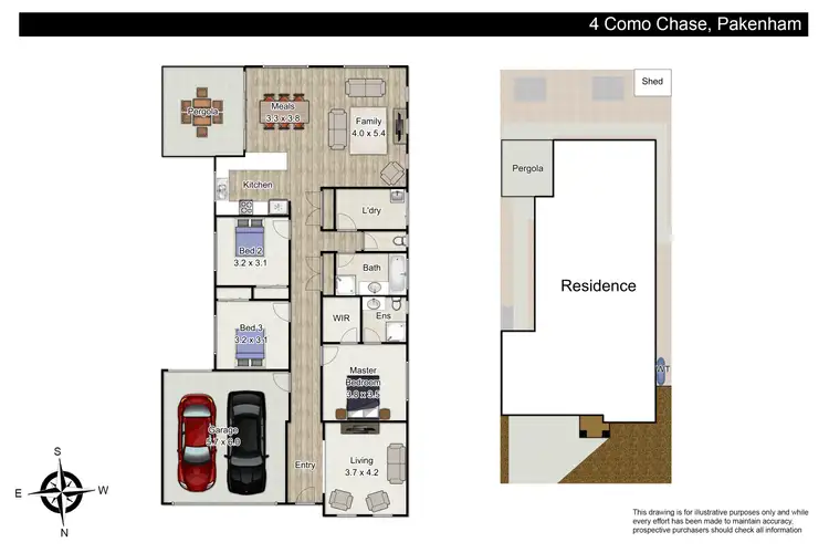 Floorplan of Homely house listing, 4 Como Chase, Pakenham VIC 3810