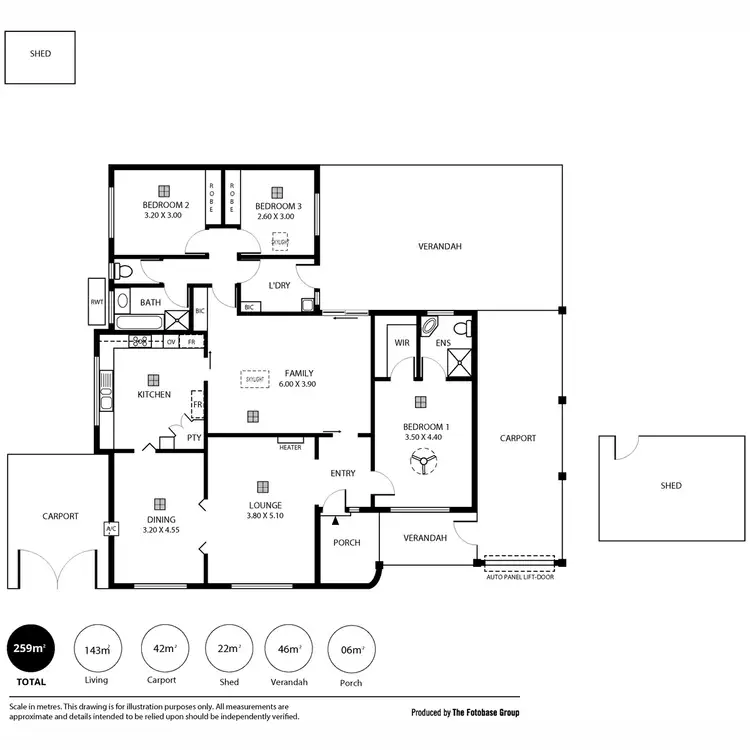 Floorplan of Homely house listing, 22 Lorikeet Avenue, Modbury Heights SA 5092