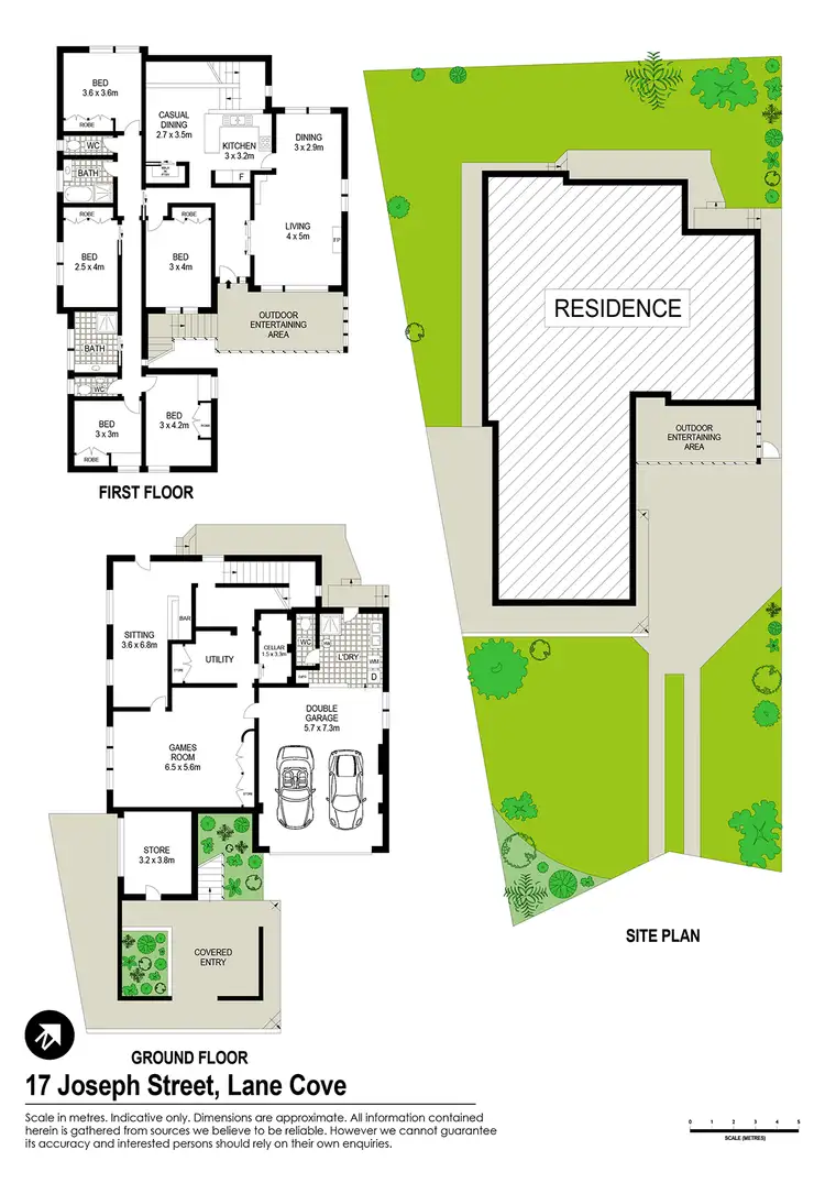 Floorplan of Homely house listing, 17 Joseph Street, Lane Cove NSW 2066