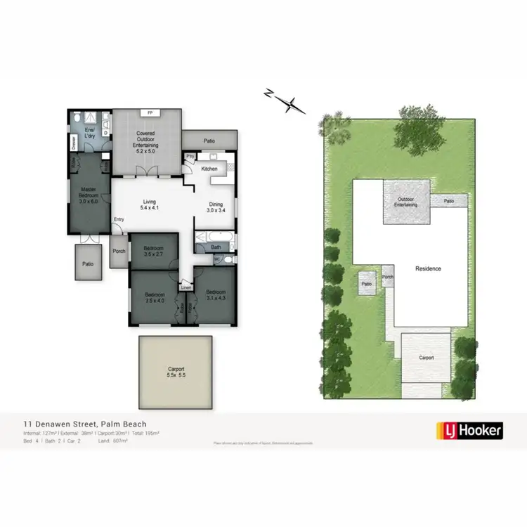 Floorplan of Homely house listing, 11 Denawen Street, Palm Beach QLD 4221