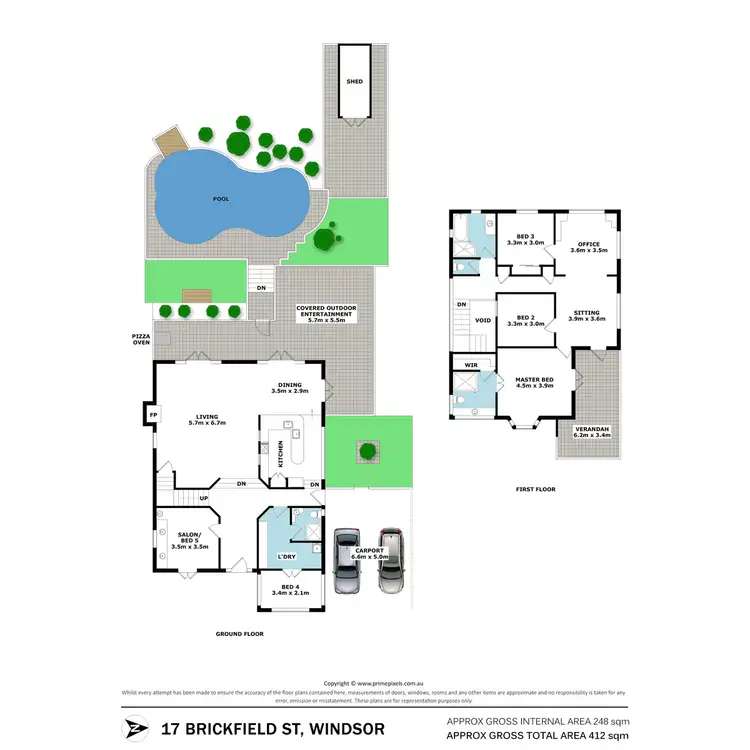 Floorplan of Homely house listing, 17 Brickfield Street, Windsor QLD 4030