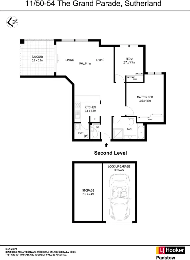 Floorplan of Homely apartment listing, 11/50-54 The Grand Parade, Sutherland NSW 2232