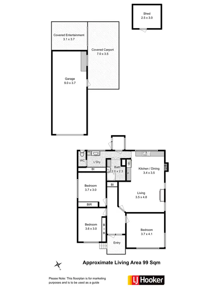 Floorplan of Homely house listing, 2 Young Street, Glenorchy TAS 7010