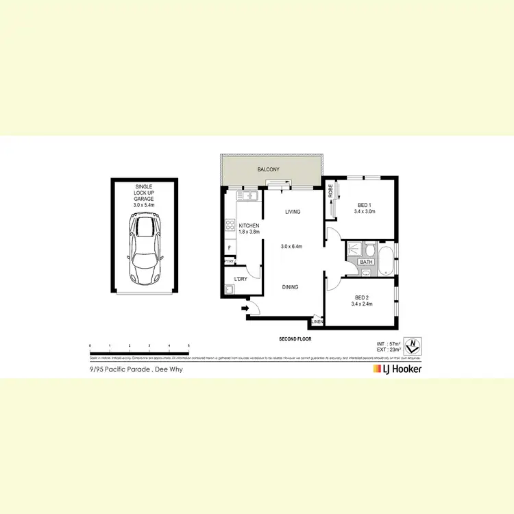 Floorplan of Homely apartment listing, 9/95 Pacific Parade, Dee Why NSW 2099