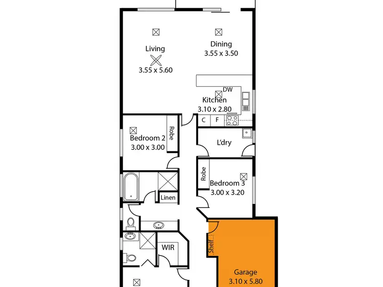 Floorplan of Homely house listing, 14 Yellowgum Avenue, Athol Park SA 5012