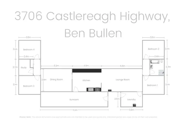 Floorplan of Homely rural property listing, 3076 Castlereagh Highway, Ben Bullen NSW 2790
