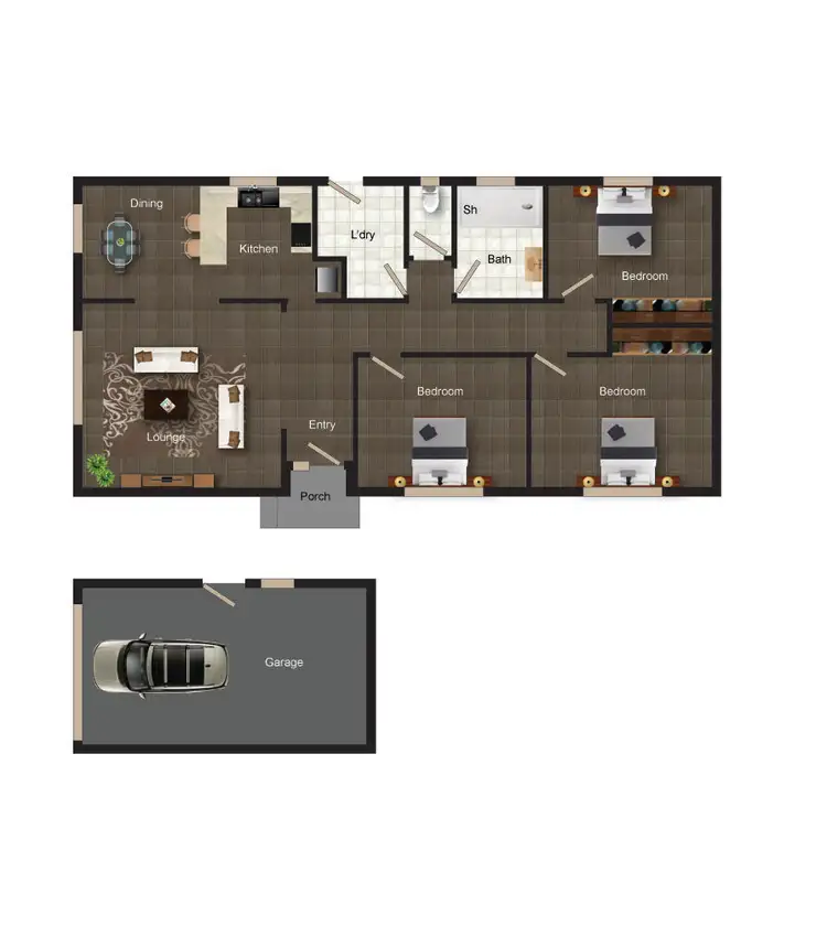 Floorplan of Homely house listing, 69 Fergus Road, Queanbeyan NSW 2620