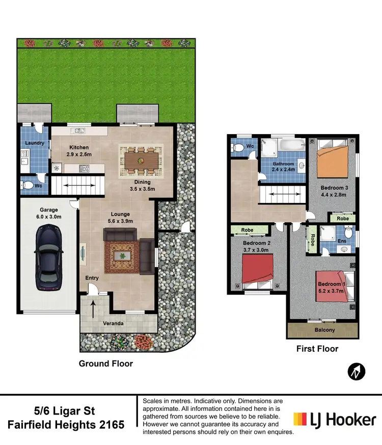 Floorplan of Homely townhouse listing, 5/6 Ligar Street, Fairfield Heights NSW 2165