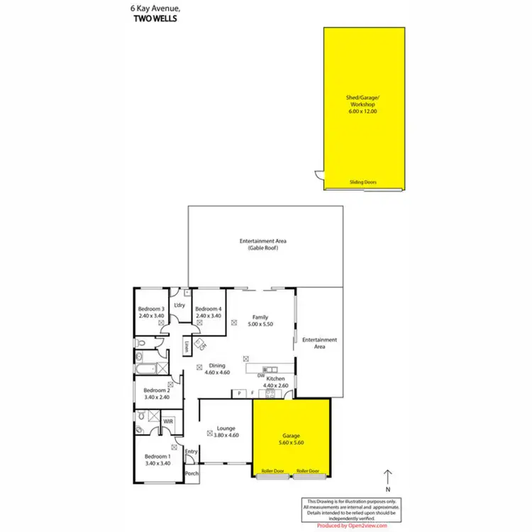 Floorplan of Homely house listing, 6 Kay Avenue, Two Wells SA 5501