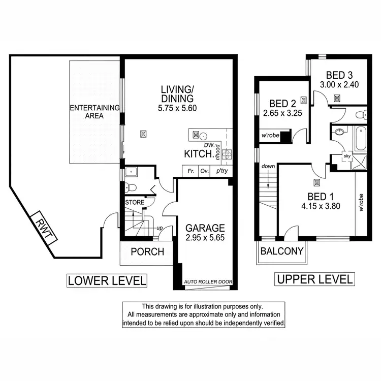 Floorplan of Homely townhouse listing, 1A Mozart Court, Somerton Park SA 5044