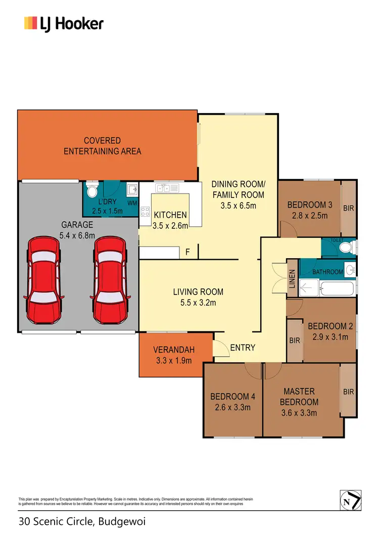 Floorplan of Homely house listing, 30 Scenic Circle, Budgewoi NSW 2262