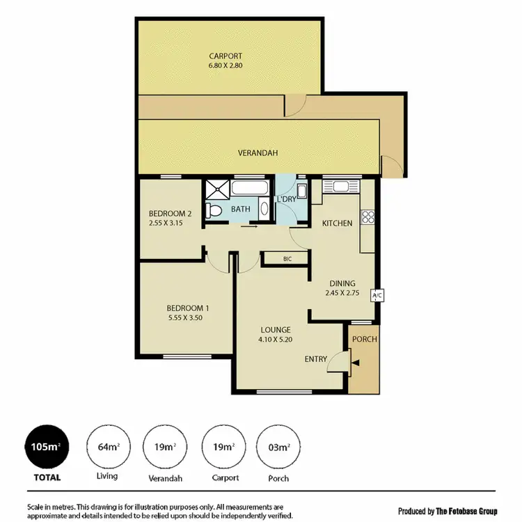 Floorplan of Homely unit listing, 12/7 David Street, Pooraka SA 5095