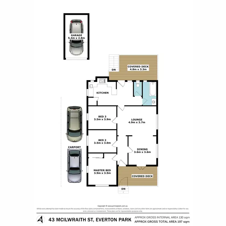 Floorplan of Homely house listing, 43 McIlwraith Street, Everton Park QLD 4053