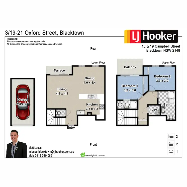 Floorplan of Homely apartment listing, 3/19-21 Oxford Street, Blacktown NSW 2148