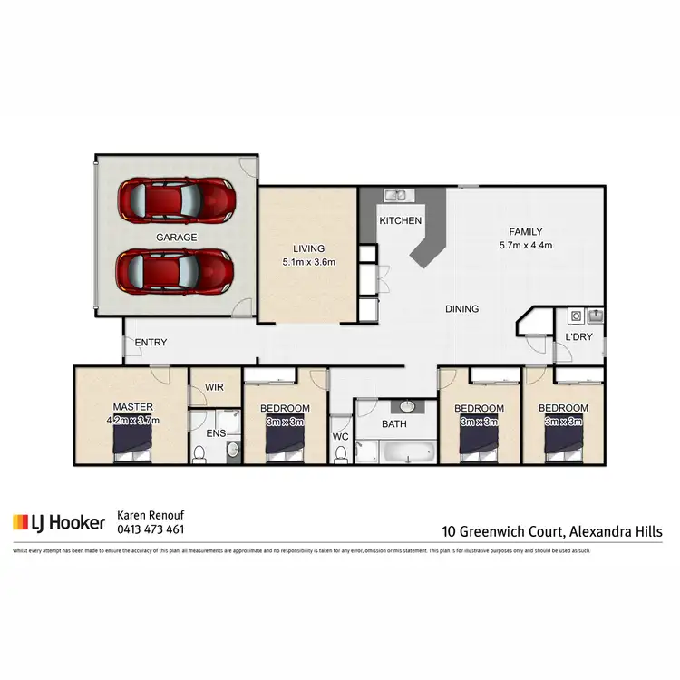 Floorplan of Homely house listing, 10 Greenwich Court, Alexandra Hills QLD 4161
