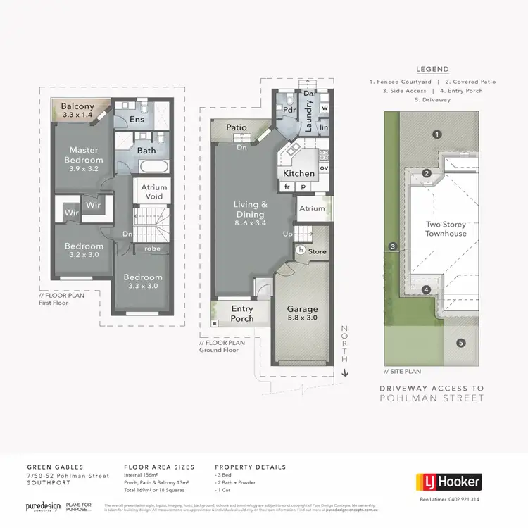 Floorplan of Homely townhouse listing, 7/50 Pohlman Street, Southport QLD 4215