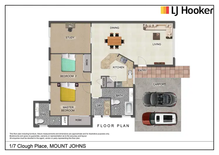Floorplan of Homely semi-detached listing, 1/7 Clough Place, Mount Johns NT 874