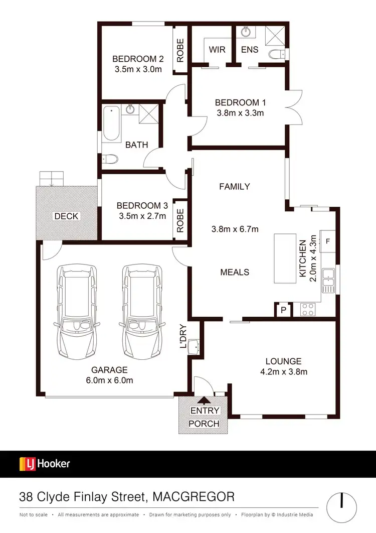 Floorplan of Homely house listing, 38 Clyde Finlay Street, Macgregor ACT 2615