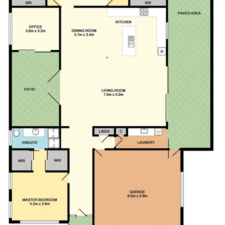 Floorplan of Homely house listing, 1 Sapphire Court, Beerwah QLD 4519