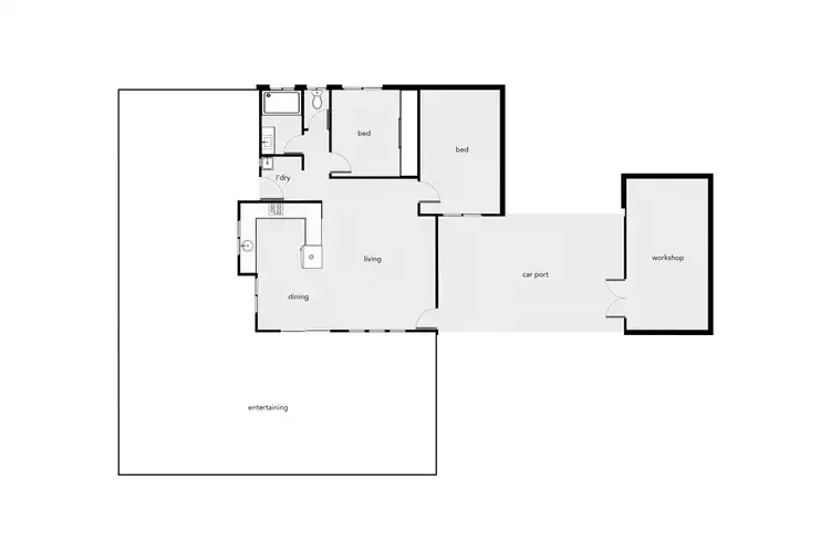 Floorplan of Homely unit listing, 1/1 Josephine Close, Yorkeys Knob QLD 4878