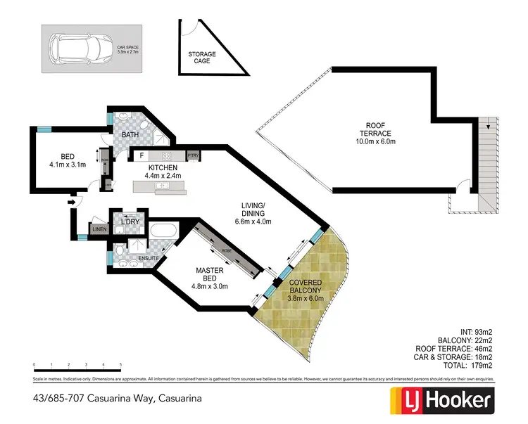 Floorplan of Homely unit listing, 43/685 Casuarina Way, Casuarina NSW 2487