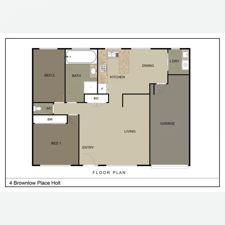 Floorplan of Homely house listing, 4 Brownlow Place, Holt ACT 2615