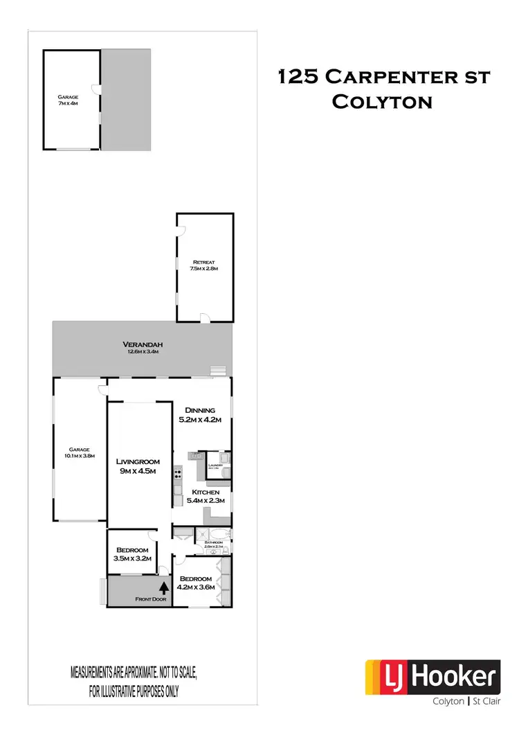 Floorplan of Homely house listing, 125 Carpenter St, Colyton NSW 2760