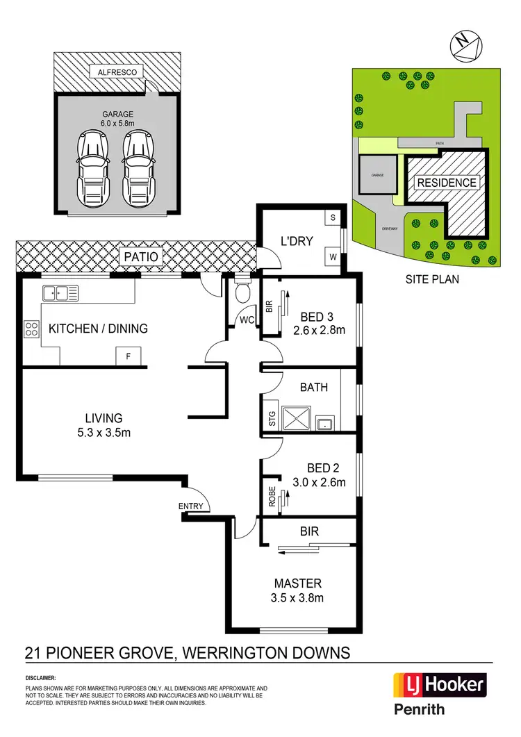 Floorplan of Homely house listing, 21 Pioneer Grove, Werrington Downs NSW 2747