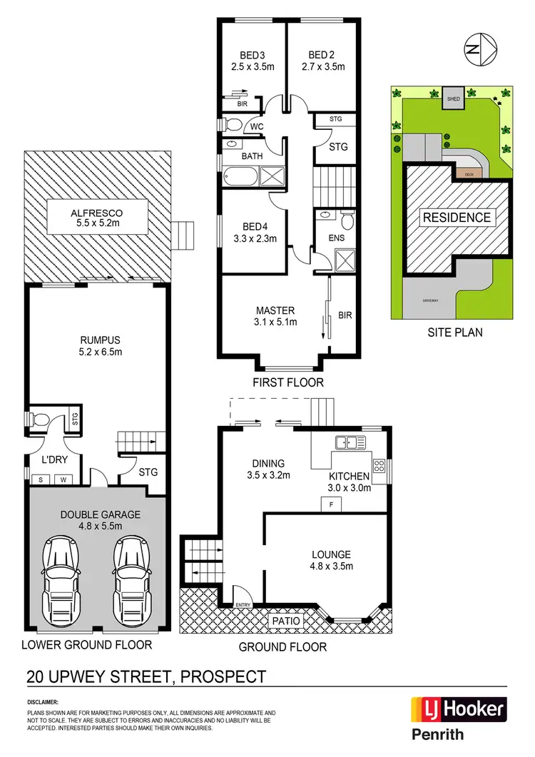Floorplan of Homely house listing, 20 Upwey Street, Prospect NSW 2148