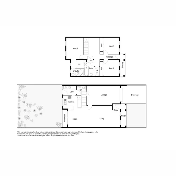 Floorplan of Homely townhouse listing, 13/14 Mickleton Grove, Point Cook VIC 3030
