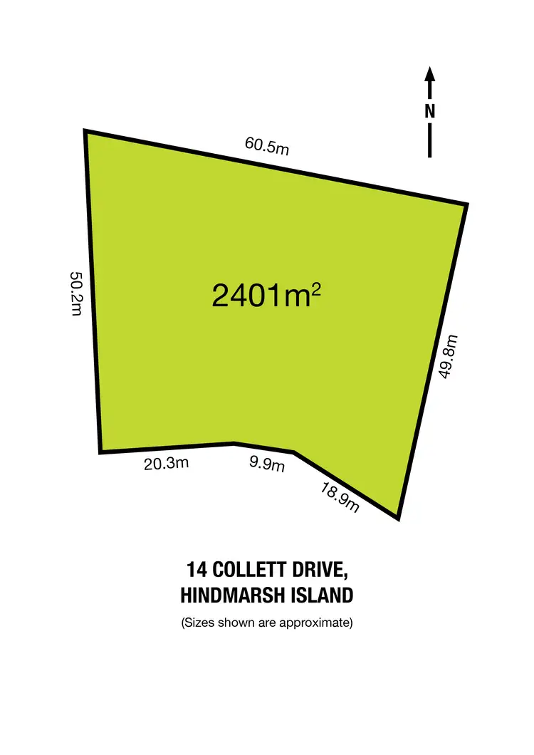 Floorplan of Homely land listing, 14 Collet Drive, Hindmarsh Island SA 5214